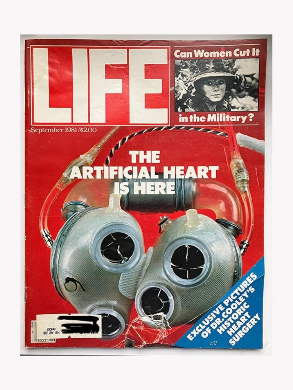 VTG Life Magazine September 1981 The Artifical Heart is Here / Women in the Mili